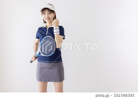 テニス 女性 ガッツポーズ テニス 女性 ガッツポーズ 102398385