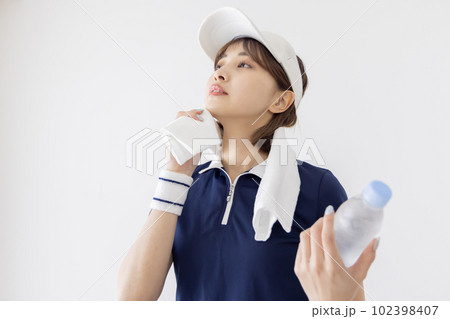 テニス 女性 休憩 テニス 女性 休憩 102398407