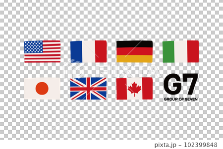G7のイメージイラスト G7のイメージイラスト 102399848