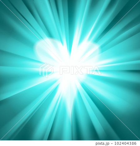 Green teal with a heart in the middle. 102404386