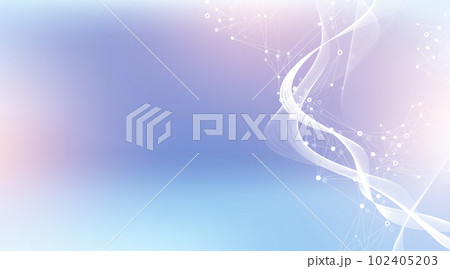 Abstract structure molecules or atom for science or medical background, illustration 102405203