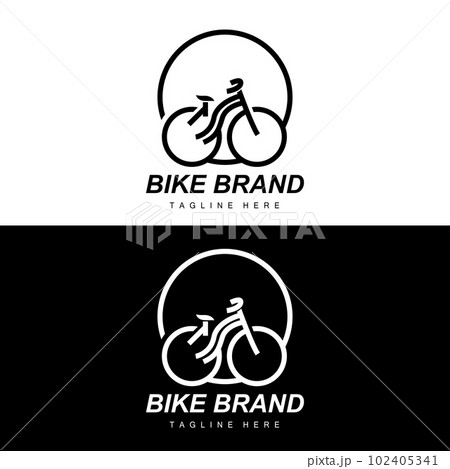 Bicycle Logo, Vehicle Vector, Bicycle Silhouette Icon, Simple Design Inspiration 102405341