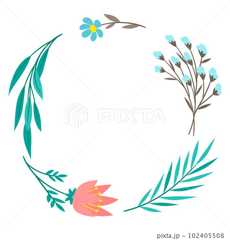 Background with flowers. Romantic template with floral decor. Background with flowers. Romantic template with floral decor. 102405508