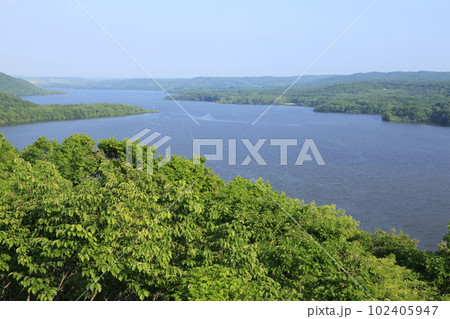 釧路湿原 サルボ展望台より 釧路湿原 サルボ展望台より 102405947