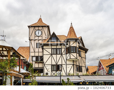 German Village Park, Parque Vila Germanica, site of Blumenau Oktoberfest at Blumenau, Santa Catarina, Brazil. German Village Park, Parque Vila Germanica, site of Blumenau Oktoberfest at Blumenau, Santa Catarina, Brazil. 102406733