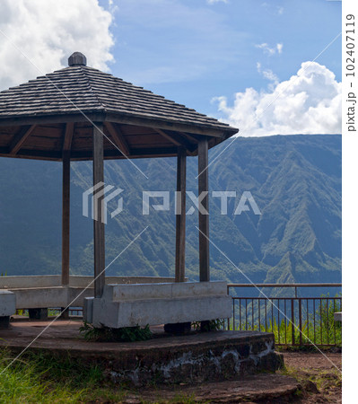 Gazebo at the Cap Noir in Reunion Island Gazebo at the Cap Noir in Reunion Island 102407119