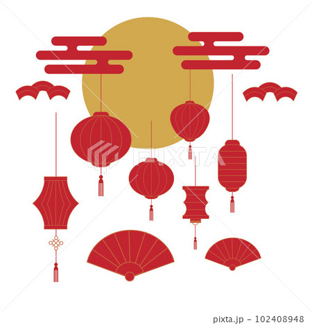Mid-Autumn Festival concept elements Mid-Autumn Festival concept elements 102408948