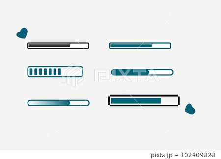 loading bar progress icons, load sign vector illustration 102409828