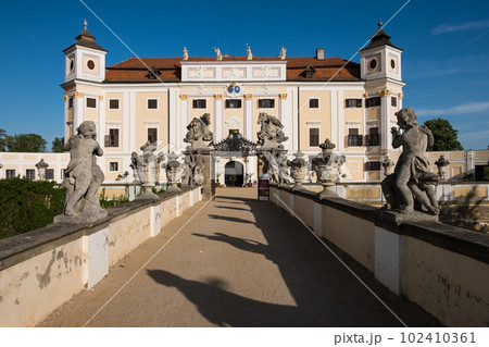 View to Milotice Castle, Czech Republic - State Milotice called pearl of South Moravia 102410361