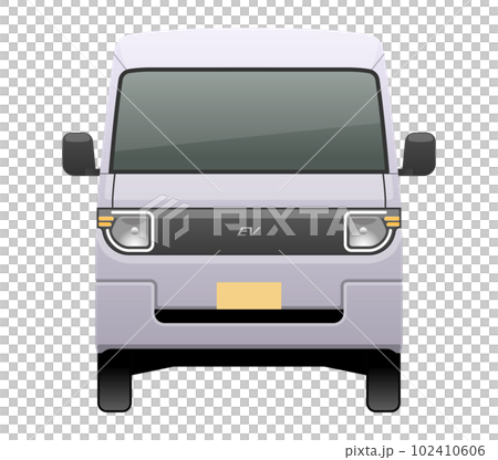 從正面看的汽車示意圖(EV 商用輕型貨車) 從正面看的汽車示意圖(EV 商用輕型貨車) 102410606