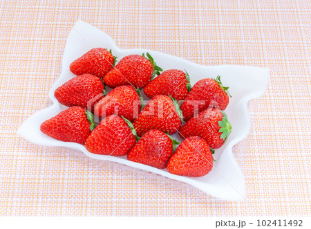 トレー入りのイチゴ トレー入りのイチゴ 102411492