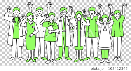 微笑的醫護人員 102412345