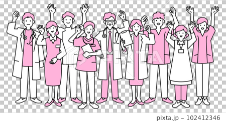 笑顔の医療関係者 笑顔の医療関係者 102412346