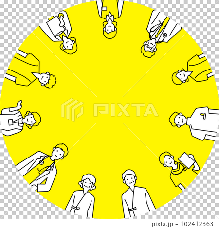 hospital people circle 102412363