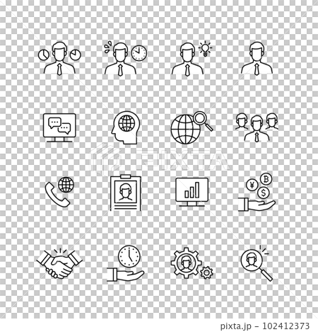 ビジネスアイコンセット ビジネスアイコンセット 102412373