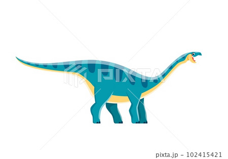 Cartoon Coloradisaurus dinosaur character, cute dino of Jurassic animals, vector kids toy. Cartoon dinosaur or Coloradisaurus dino character for paleontology education or extinct reptiles collection 102415421