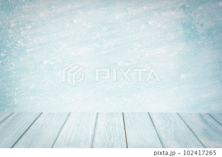 The Blue wooden floor and blue wall with copy space. Empty room background for your design. The Blue wooden floor and blue wall with copy space. Empty room background for your design. 102417265