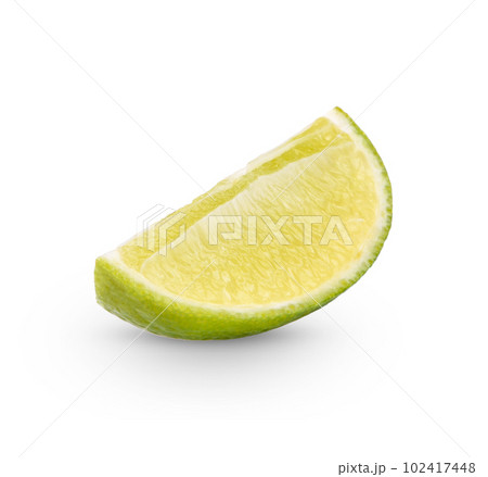 Fresh lime isolated on white background 102417448