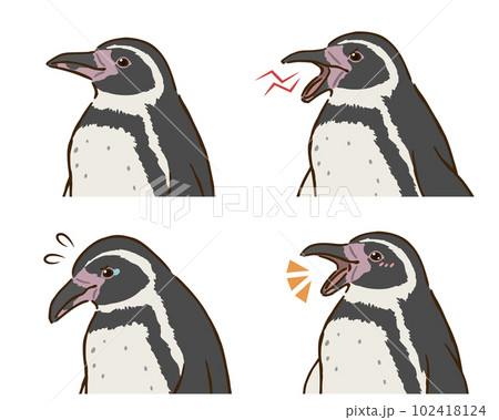 フンボルトペンギンの喜怒哀楽セット フンボルトペンギンの喜怒哀楽セット 102418124