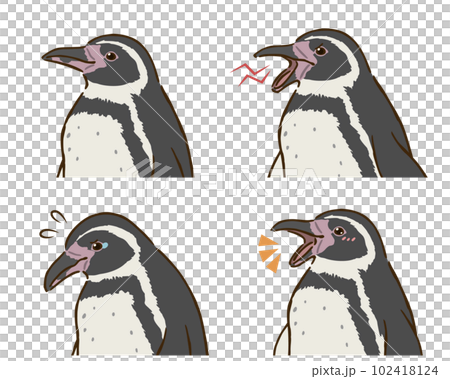Humboldt penguin emotions set Humboldt penguin emotions set 102418124