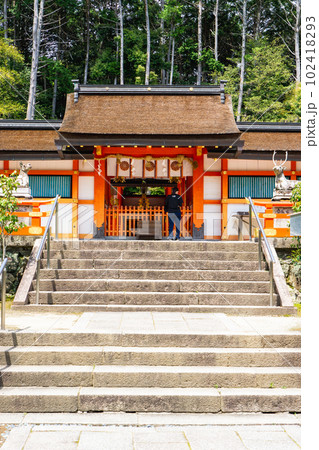 京都市西京区の大原野神社 中門(拝所) 京都市西京区の大原野神社 中門(拝所) 102418293