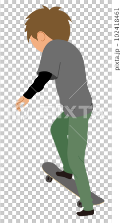 young man riding a skateboard 102418461