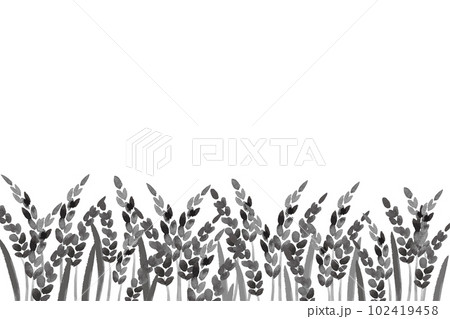 稲　米の風景イラスト 102419458