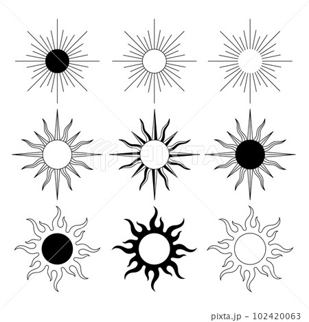 太陽アイコンセット 太陽アイコンセット 102420063