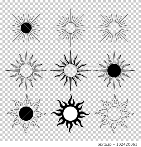 太陽圖標集 太陽圖標集 102420063