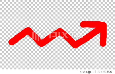 Hand-drawn thick arrow_jagged 102420300