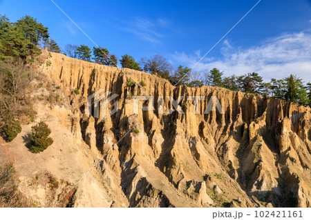 徳島_世界三大奇勝阿波の土柱の絶景風景 102421161