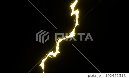 画面を切り裂く稲妻、雷 102421518