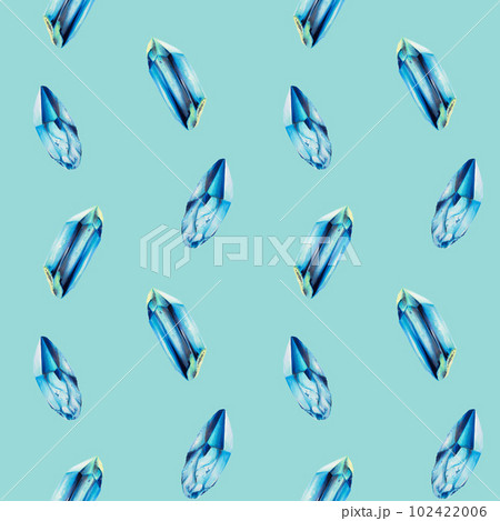 Watercolor seamless pattern with ice crystals. Hand painting winter clipart on an isolated background. For designers, decoration, postcards, wrapping paper, scrapbooking, covers, invitations, posters Watercolor seamless pattern with ice crystals. Hand painting winter clipart on an isolated background. For designers, decoration, postcards, wrapping paper, scrapbooking, covers, invitations, posters 102422006