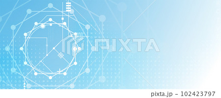 Abstract circuit board futuristic technology processing background 102423797