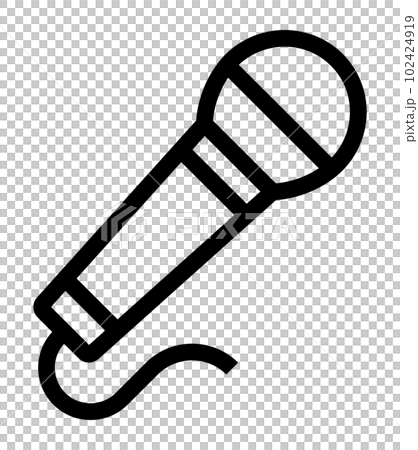 simple microphone icon 102424919