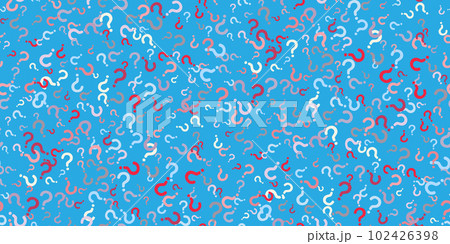 Seamless pattern of color question marks 102426398