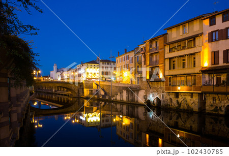 View of Castres in twilight 102430785