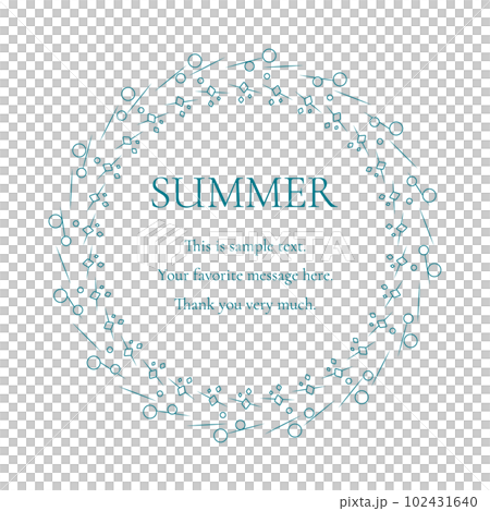 Material_Frame_A summer decorative frame with a motif of the sun, the sea, and the sky. Luxurious enclosure design Material_Frame_A summer decorative frame with a motif of the sun, the sea, and the sky. Luxurious enclosure design 102431640