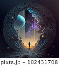 Gateway to another dimension AI generative	 102431708