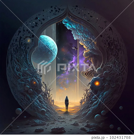 Gateway to another dimension AI generative	 102431708