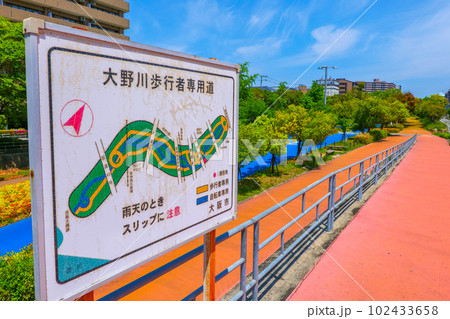 大野川歩行者専用道 大阪府 日本 大野川歩行者専用道 大阪府 日本 102433658