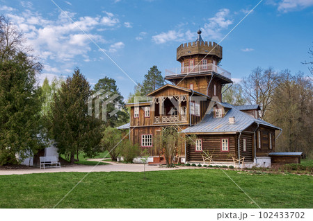 Zdravnevo, Vitebsk region, Belarus. The place near the Western Dvina River, where the painter Ilya Repin lived and rested in the summer. 102433702