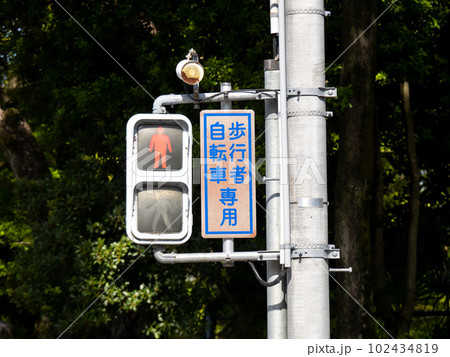 信号機(自転車歩行者専用)。 102434819