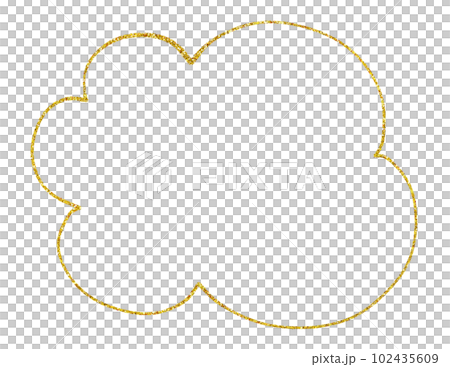 Ashirai hand-painted speech bubble lame gold Ashirai hand-painted speech bubble lame gold 102435609