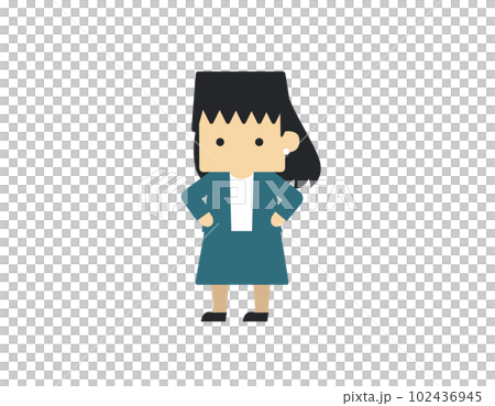 畸形的商務人士插畫女人 畸形的商務人士插畫女人 102436945