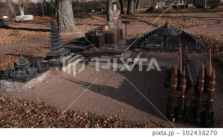 Kyiv, Ukraine November 11, 2021: Chernobyl Nuclear Power Plant 1971 - 2000 - Museum of Miniatures 102438270