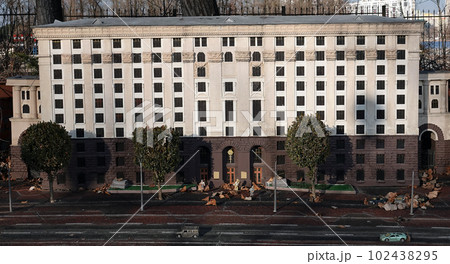 Kyiv, Ukraine November 11, 2021: Museum of Miniatures - Kyiv central street Khreshchatyk Kyiv, Ukraine November 11, 2021: Museum of Miniatures - Kyiv central street Khreshchatyk 102438295