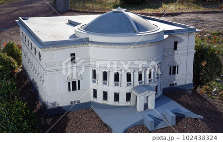 Kiev, Ukraine November 11, 2021: Museum of Miniatures - Teacher's City House in the city of Kiev 102438324