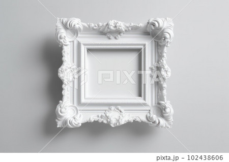 白い額縁（AI生成画像）のイラスト素材 [102438606] - PIXTA