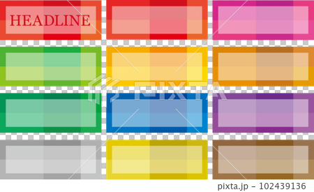 可愛いタイトル枠セット 可愛いタイトル枠セット 102439136